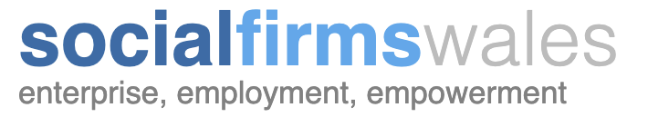 Social Firms Wales logo with the text: Enterprise, employment, empowerment